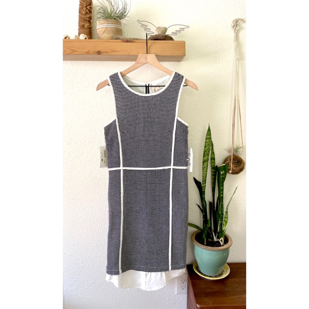 Sea Structured Sheath Dress